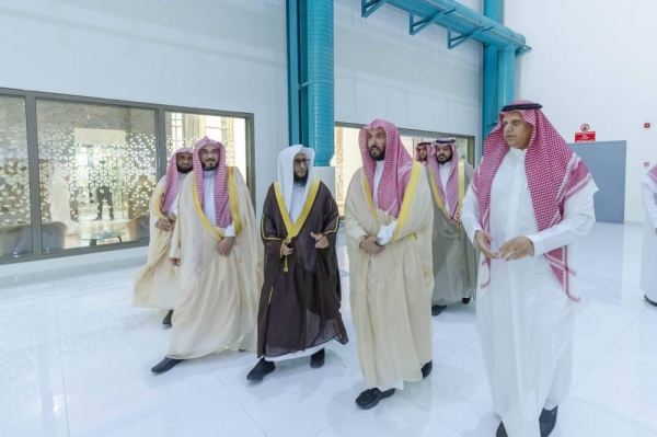 Saudi Justice Minister Walid Al-Samaani during his visit to the judicial courts in Asir region.
 

