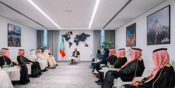 Ethiopian Prime Minister Dr. Abiy Ahmed Ali receives delegation of the Federation of Saudi Chambers in June 2024 (File photo).