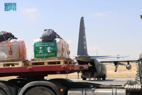 Saudi Arabia, through its humanitarian arm, King Salman Humanitarian Aid and Relief Center (KSrelief), continued carrying out airdrops of quality food supplies to Palestinians affected by the Israeli aggression on the besieged Gaza Strip.