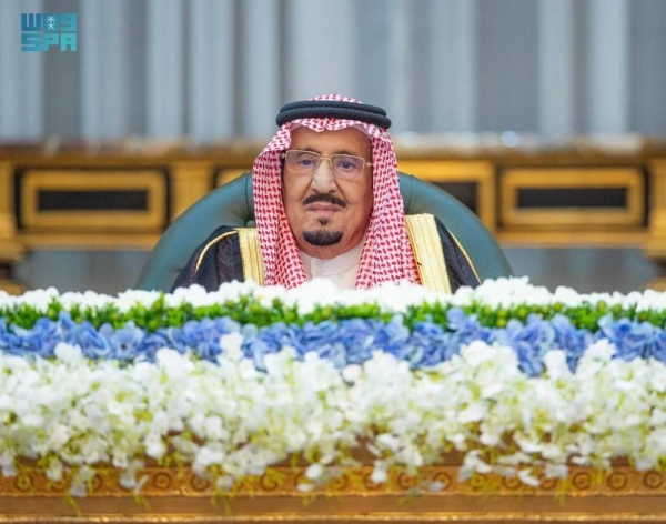 Custodian of the Two Holy Mosques King Salman chairs Cabinet session in Riyadh on Tuesday.