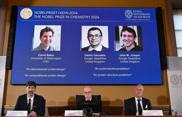 The Nobel Prize in chemistry was awarded in Sweden on Wednesday