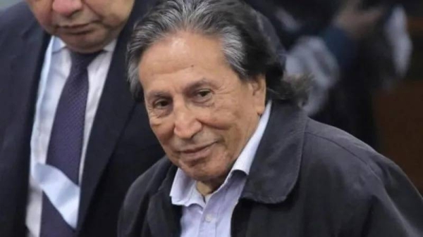 Alejandro Toledo in court on Monday