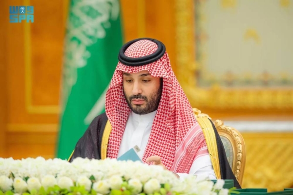 Crown Prince and Prime Minister Mohammed bin Salman chairs Cabinet session in Riyadh on Tuesday.