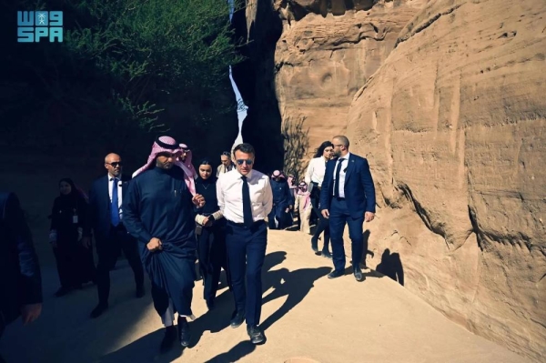 Saudi Arabia and France launched Villa Hegra project during the visit of French President Emmanuel Macron to AlUla governorate on Wednesday.