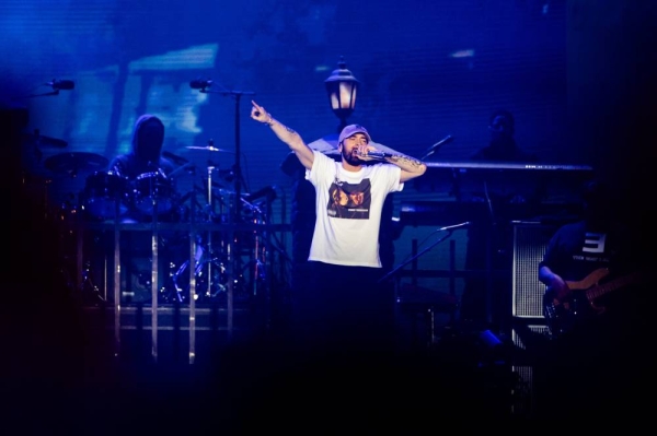 Marking Eminem's debut appearance in Saudi Arabia, the performance became a landmark moment in the region's musical history.
