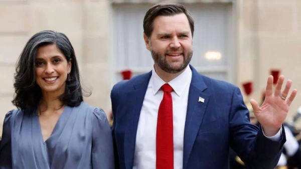 US Vice-President JD Vance with his wife Usha