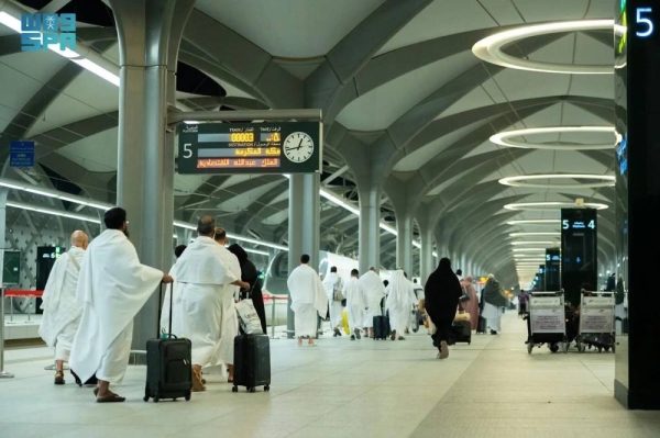 Since the beginning of Ramadan, the number of Haramain Train trips has gradually increased to 130 trips per day during the last ten days of Ramadan.
