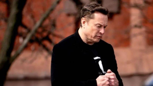 Elon Musk looking pensive