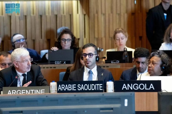 Saudi Arabian Permanent Delegate to UNESCO Dr. Abdulelah Al-Tokhais attends 221st session of the UNESCO Executive Board in Paris on Monday.