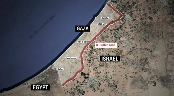 Testimony from Israeli soldiers, along with satellite imagery analyzed by CNN, indicates the formation of a buffer zone along the border with Israel