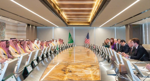 Saudi Minister of Energy Prince Abdulaziz bin Salman and U.S. Secretary of Energy Chris Wright hold talks in Riyadh on Sunday. 