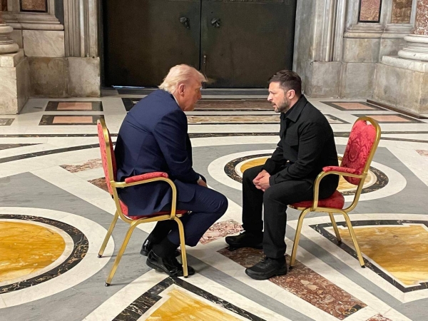 Zelensky and Trump hold symbolic meeting at St. Peter’s Basilica