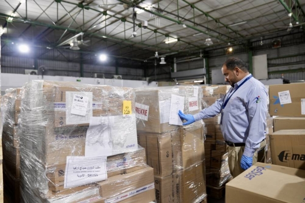 The shipment arrived at Prince Mohammed bin Abdulaziz International Airport in Medina. (Supplied)