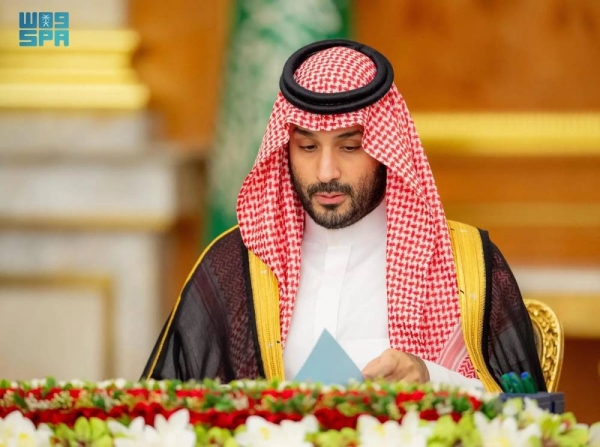 Crown Prince and Prime Minister Mohammed bin Salman chairs the Cabinet session in Jeddah on Tuesday.