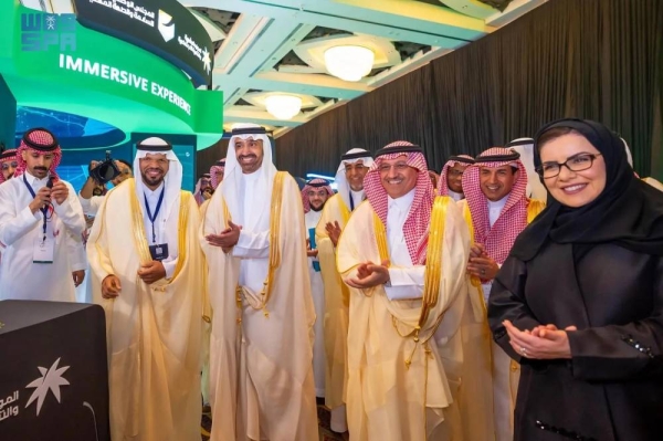 Minister of Human Resources and Social Development Ahmed Al-Rajhi during the inaugural ceremony of the seventh Global Occupational Safety and Health Conference in Riyadh on Sunday.
