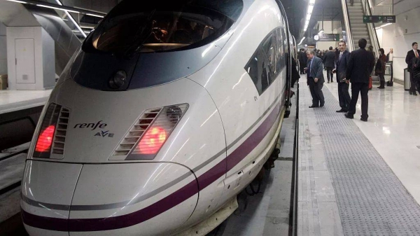 A file photo of a High Speed train at a station