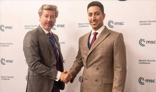 Prince Abdullah met with Dr. Benedikt Franke, CEO of the Munich Security Conference.