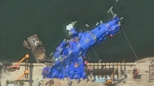 North Korea detains shipyard officials after warship launch accident damages 5,000-tonne destroyer