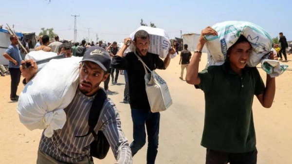 The Gaza Humanitarian Foundation said it handed out food aid without incident at two sites in southern and central Gaza on Monday