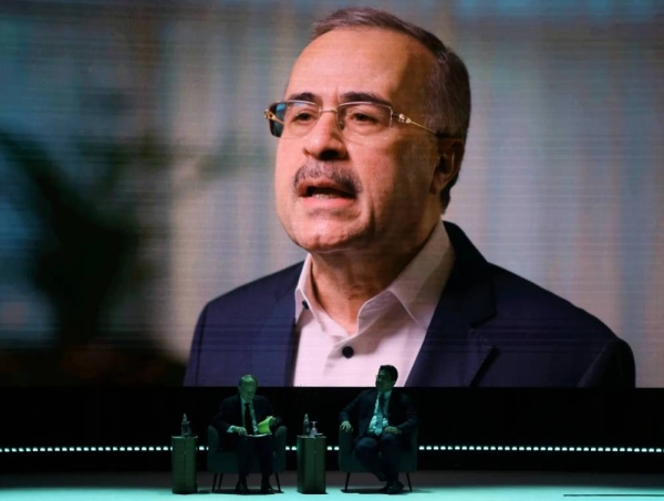 Saudi Aramco President and CEO Amin Nasser addressing via video conference the Energy Asia 2025 Conference that began in Kuala Lumpur on Monday.

