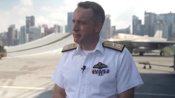 Commodore James Blackmore says the HMS Prince of Wales' deployment demonstrates ongoing commitment to the region