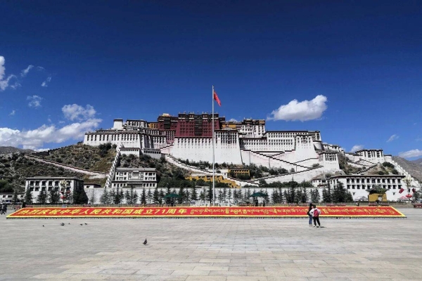 The Potala Palace in Lhasa, seen here in 2020, was the winter home of the Dalai Lama until he went into exile in 1959