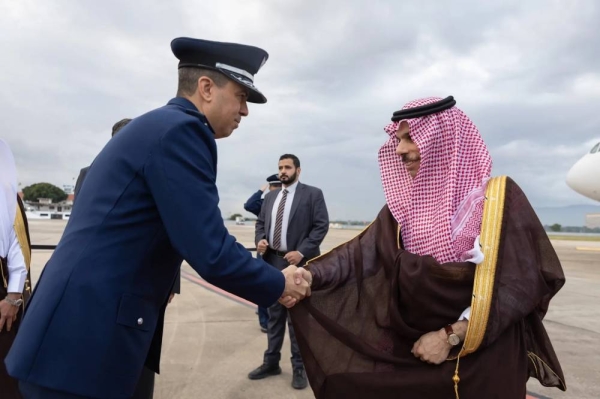 Saudi Minister of Foreign Affairs Prince Faisal bin Farhan arrives in Rio de Janeiro, Brazil to attend the 17th BRICS Summit.
