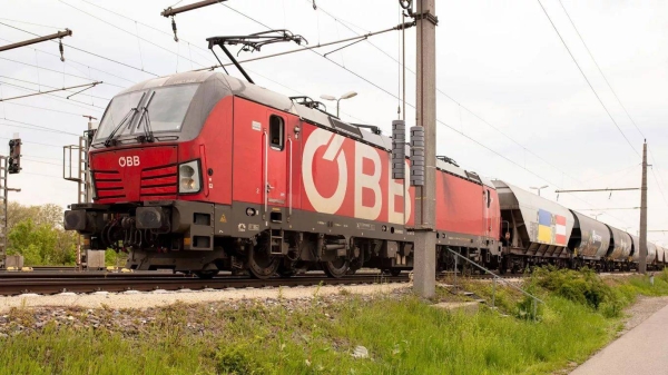 A freight train arrives in Vienna. (File photo)