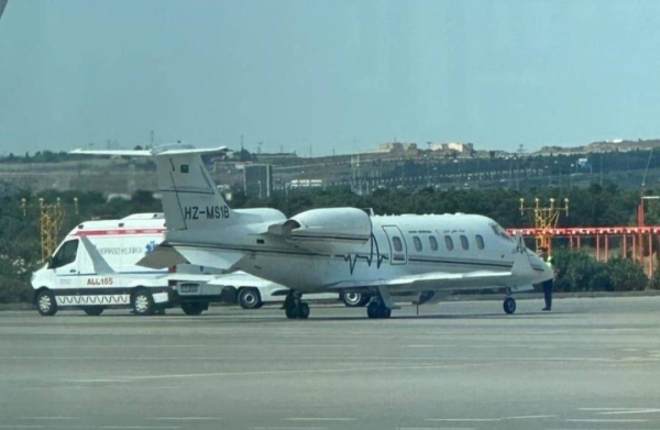 A Saudi citizen was airlifted to Saudi Arabia from Azerbaijan after falling ill so as to provide him with better treatment in the Kingdom.