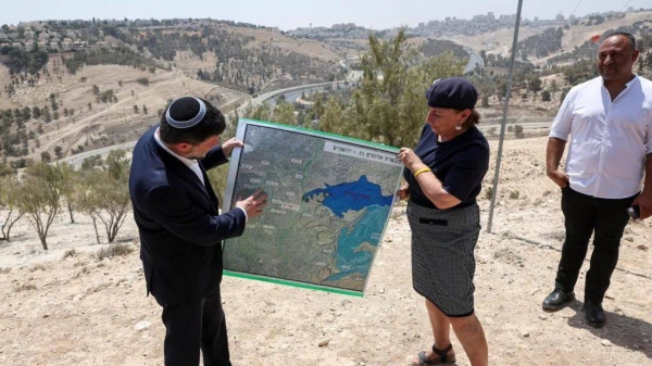 Israeli Finance Minister Bezalel Smotrich announced the plans for 3,400 homes in the E1 area last week
