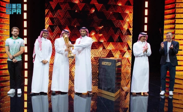 Saudi Crown Prince and Prime Minister Mohammed bin Salman attends the closing ceremony of the 2025 Esports World Cup in Riyadh on Sunday.
