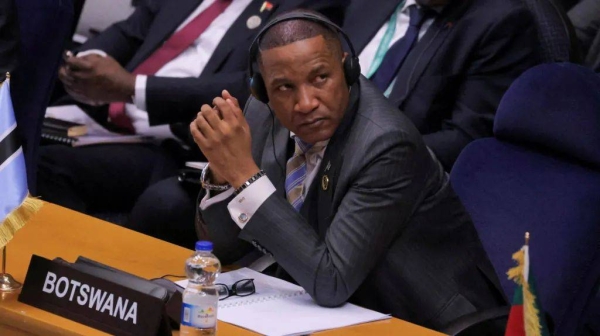 Botswana's president Duma Boko