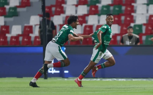 Mohau Nkota has debut to remember with opening goal for Al Ettifaq. (Credit: SPL)