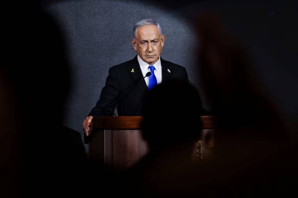 Israeli Prime Minister Benjamin Netanyahu attends an event in Jerusalem on August 13