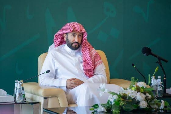 Saudi Minister of Justice Walid Al-Samaani addressing a meeting with the presidents of criminal courts in Riyadh on Sunday.