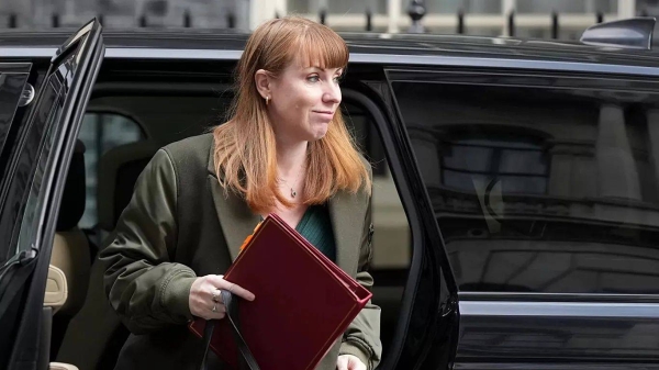 Angela Rayner arrives for a cabinet meeting in Downing Street, 26 March, 2025