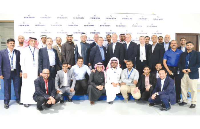 Group photo of Emerson Automation Solutions’ staff