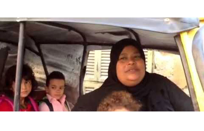 It’s not only men who drive children to school in Egypt