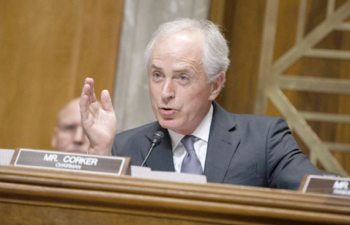 Republican Senator Bob Corker, the chairman of the Foreign Relations Committee