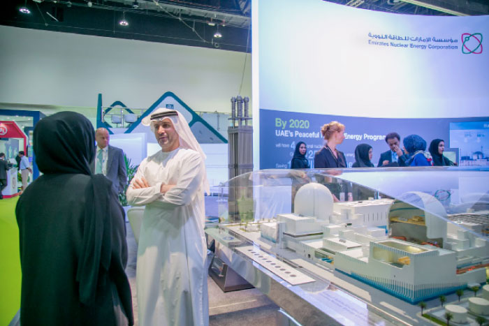ENEC CEO Mohamed Al Hammadi at the ENEC booth