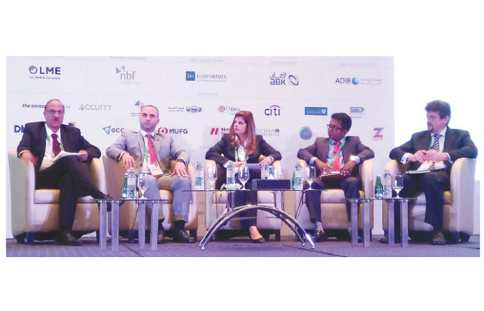 From left: S. Anantha Subramanian, Samer Younes, Sarah Pirzada, Ranil De Silva and Heikki Keranen discuss ‘What are borrowers looking for and where are the new forms of financing coming from?’ topic