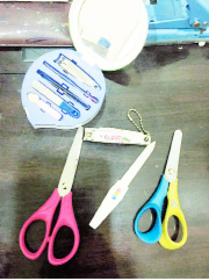 Banned items seized at the entrance of a mall in Madinah. — Courtesy photo