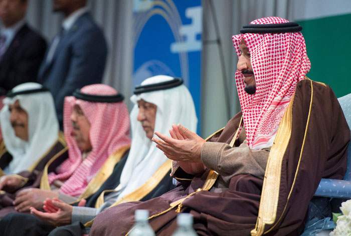 Custodian of Two Holy Mosques King Salman attends the concluding session of the Saudi – Japan Vision 2030 Business Forum in Tokyo on Tuesday. – SPA