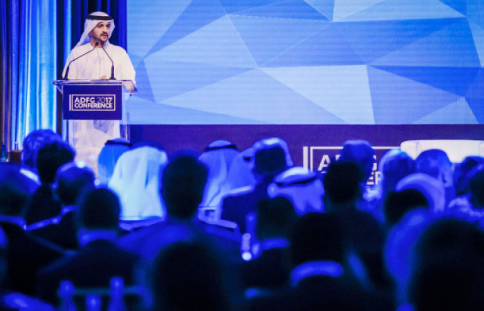 Jassim Alseddiqi, CEO of ADFG, addresses packed audience at ADFG›s annual conference