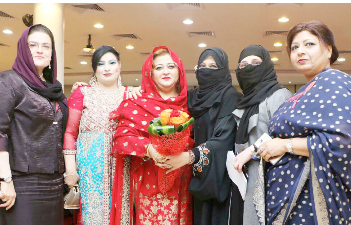 Group photo of well-known businesswoman with Pakistan Ambassador’s wife Nighat Manzoor