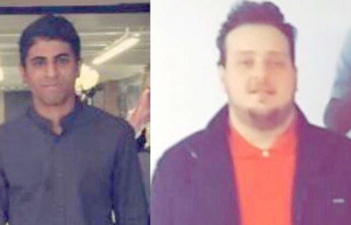 Mohammed Mufti, 24, and Amjad Balkhair, 21, who were first-year Rockford University students.