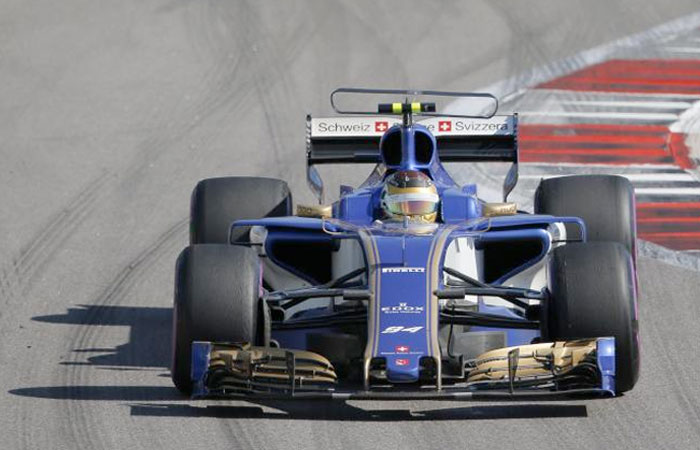 Sauber Formula One driver Pascal Wehrlein of Germany drives during the race. Reuters