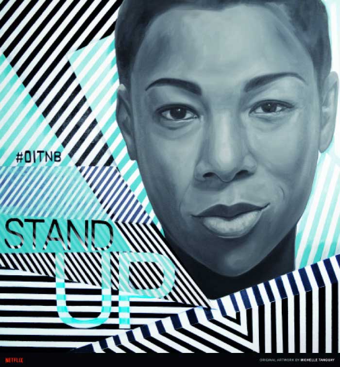 This image released by Netflix shows an art piece featuring “Orange is the New Black” character Poussey Washington, portrayed by actress Samira Wiley, to promote the fifth season of the series which starts June 9. - AP