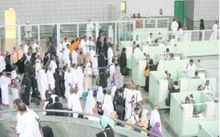 The lounges of the Haj Terminal can accommodate up to 1,800 pilgrims an hour and are fully equipped to receive and serve all arriving and departing pilgrims. — SPA