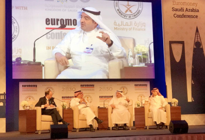 SEDCO Capital Chief Executive Officer Hasan Al Jabri expresses his views at the 12th Euromoney Saudi Arabia Conference